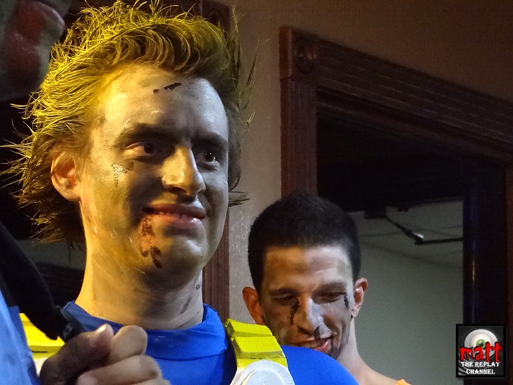 Zombies gathered Sat night to begin the "crawl" through downtown . . . CSi photos